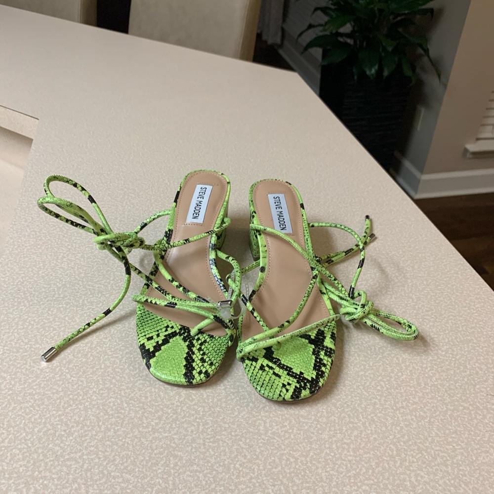 NWT Steve Madden Impressed Lace Up Sandal - Picture 7 of 12